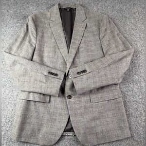 Banana Republic Slim Fit Mens 100% Cotton Blazer Size 44R/S Brown/Gray